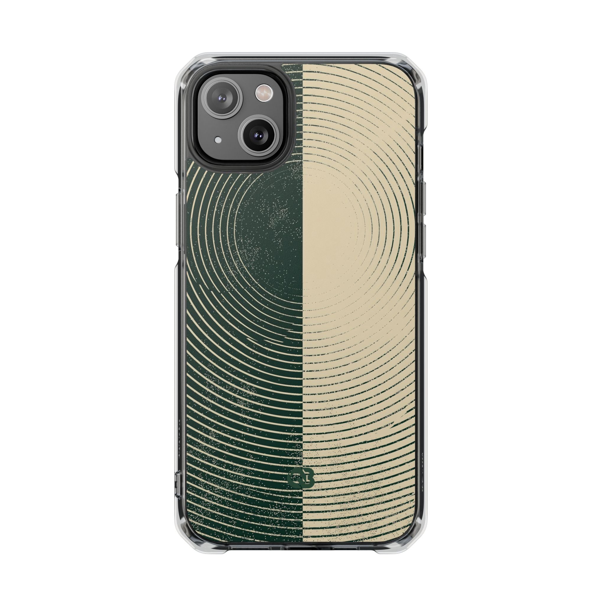 Green Impact MagSafe Phone Case for iPhone - Evergreen Split Grain
