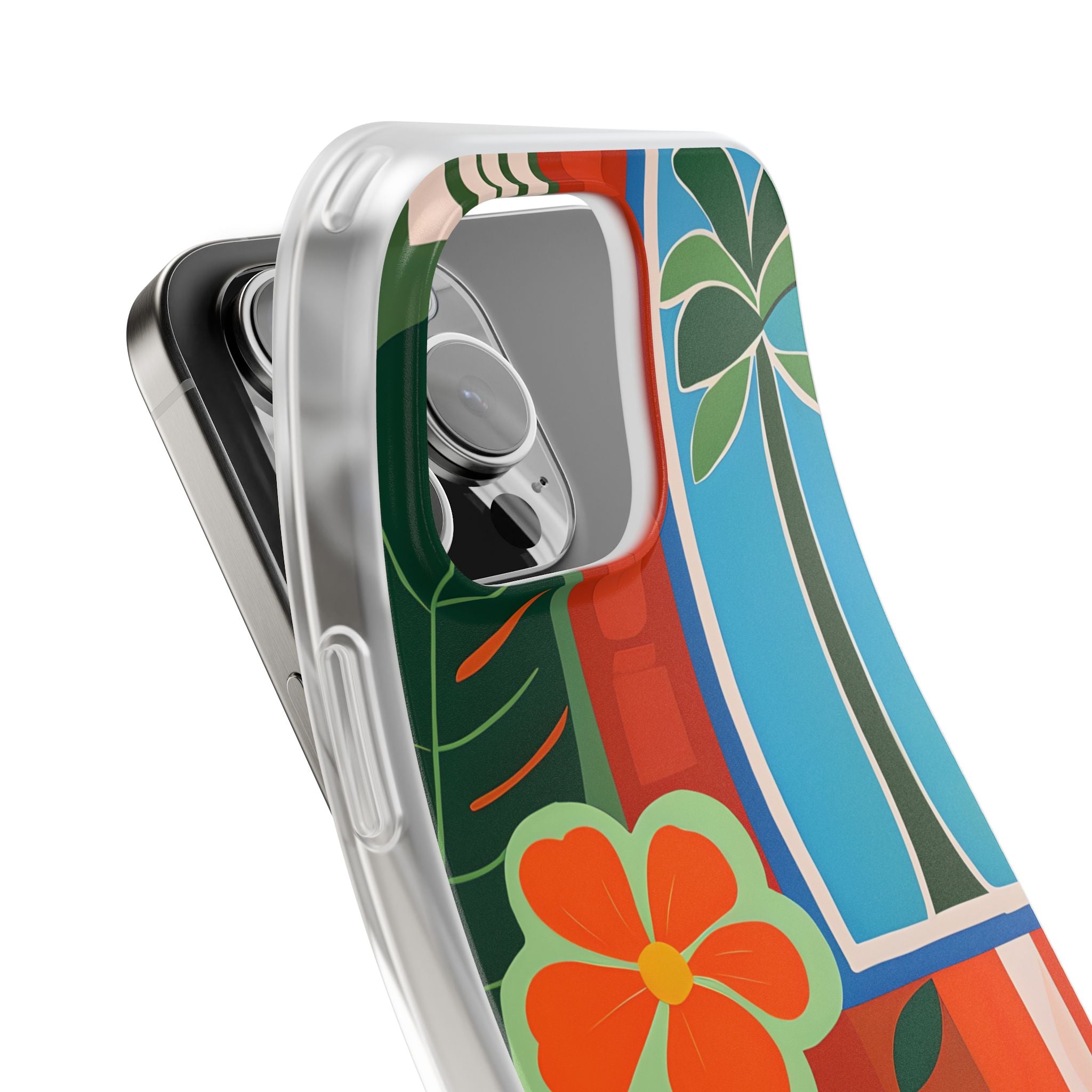 Vivid Jungle Collage · Soft Case dla iPhone