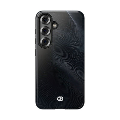 Black Tough Phone Case for Samsung - Obsidian Ridge Flux