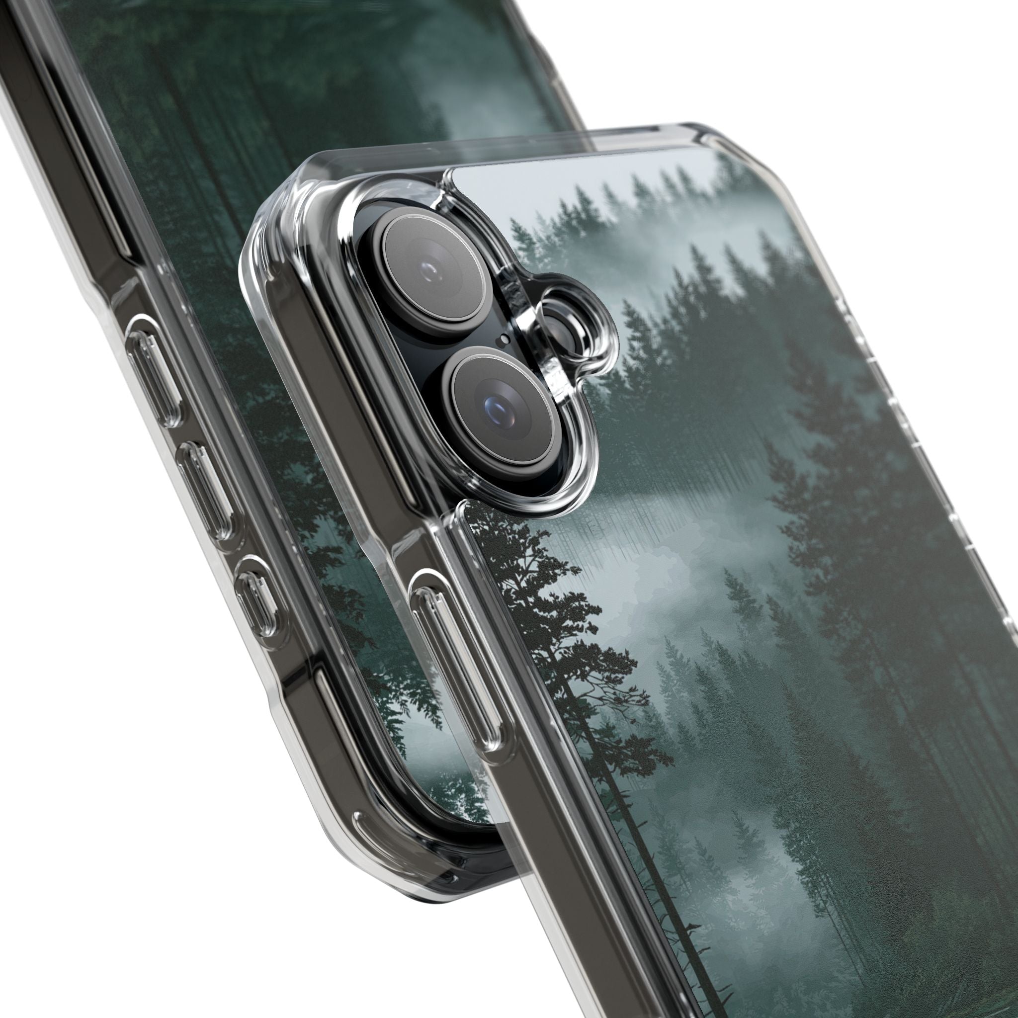 Green Impact MagSafe Phone Case for iPhone - Misty Evergreen Mirror