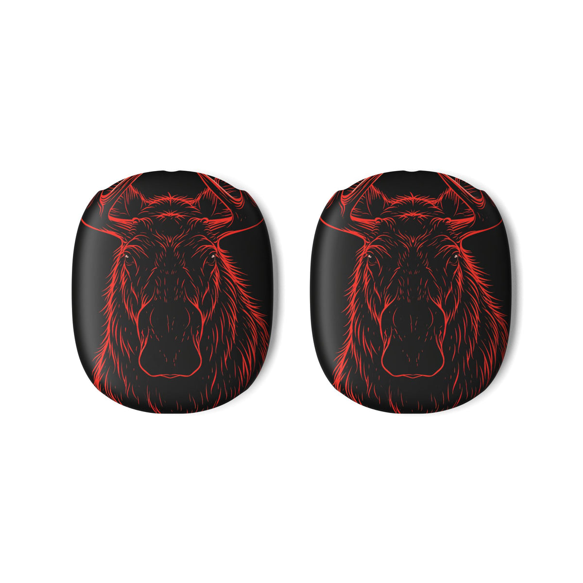 Nordic Moose Contour · Hard Case for AirPods Max · Red