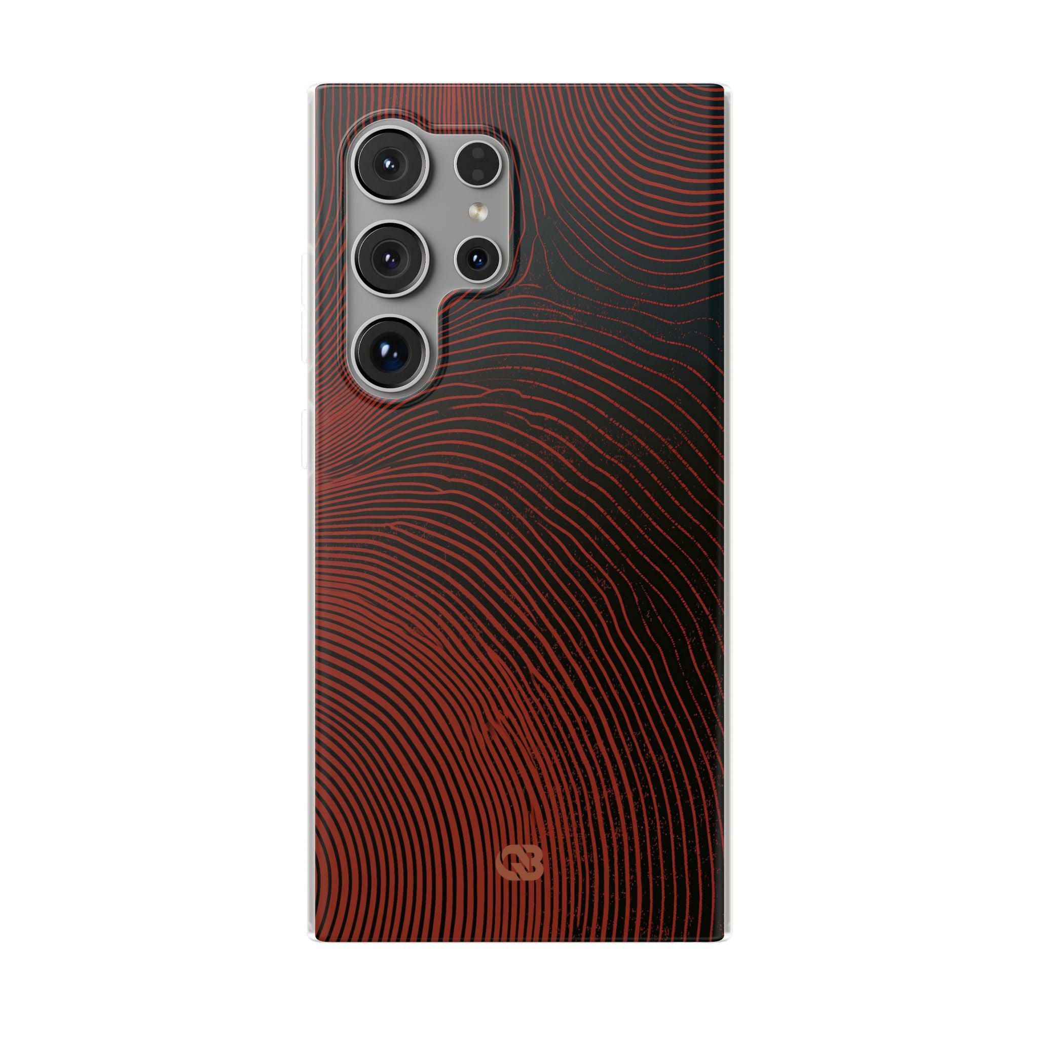 Red Lite Phone Case for Samsung - Terracotta Nerve Map