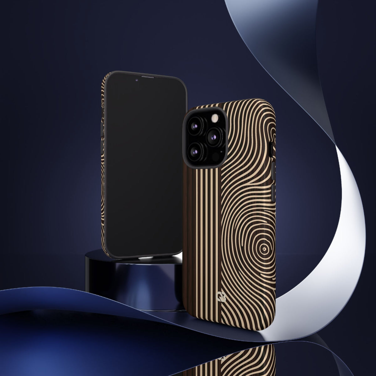 Timber Ring Contour · Tough Phone Case for iPhone · Brown