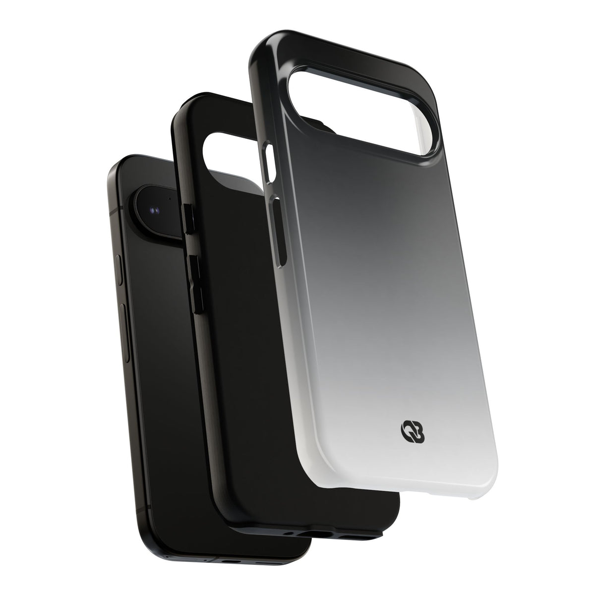 Noir Ombre Fade · Tough Phone Case for Pixel ·  Black