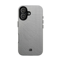 Grey Tough 2.0 Magsafe Phone Case for iPhone - Chrome Mesh Warp