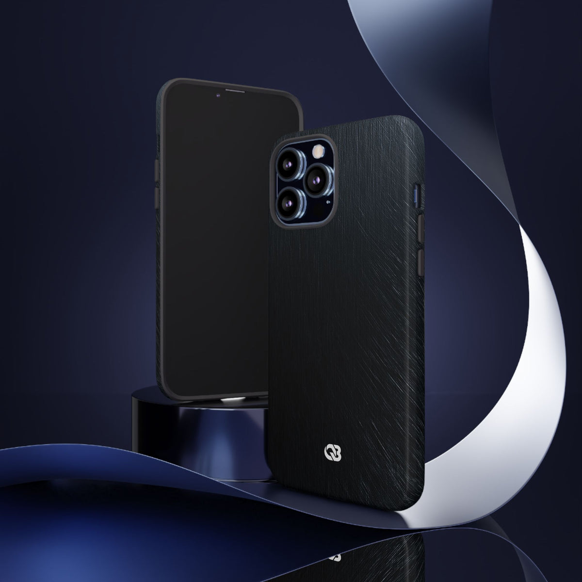 Brushed Obsidian Steel · Tough Phone Case for iPhone · Black