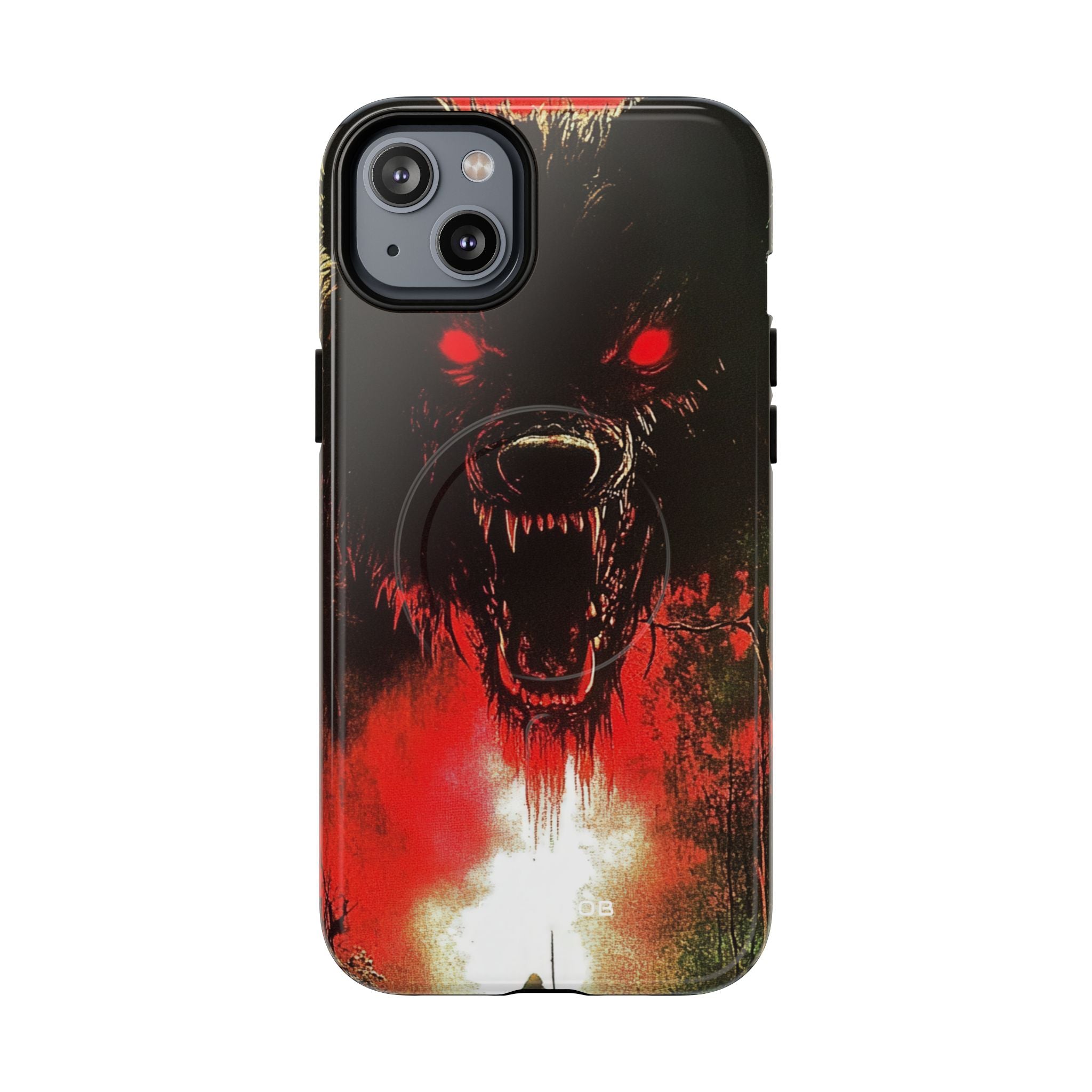 Crimson Wolf iPhone 14 Plus Cover - Tough+