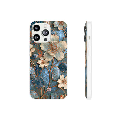 Gilded Blossom Reverie · Lite Phone Case for iPhone ·  Teal