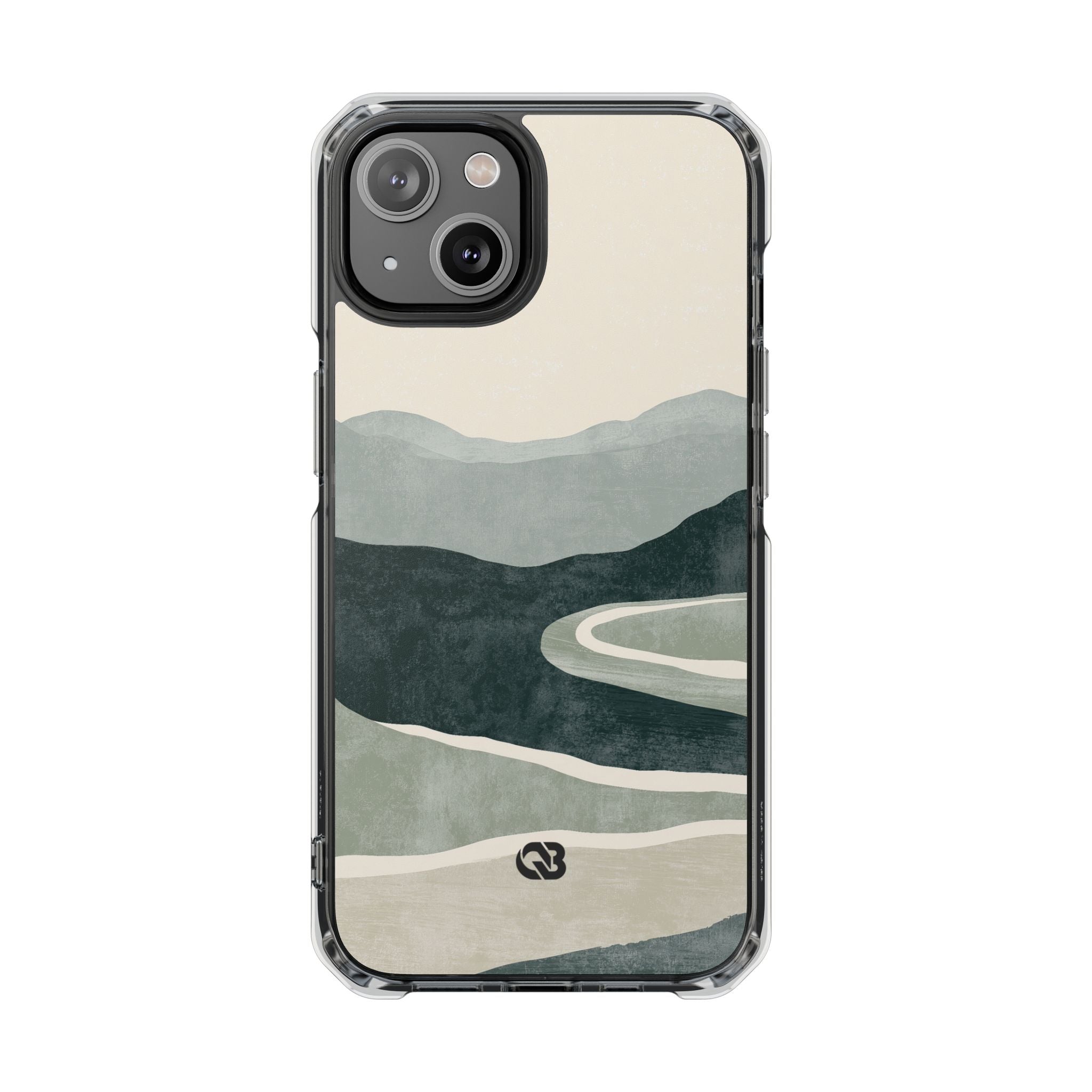 Green Impact MagSafe Phone Case for iPhone - Misty Sage Valley