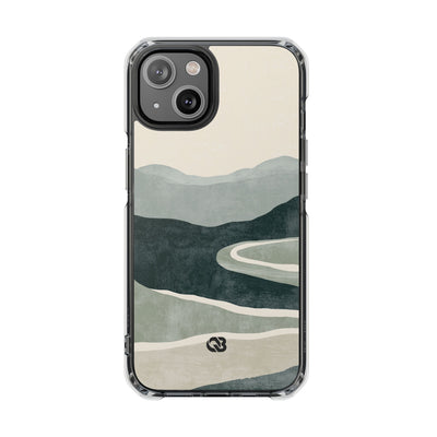 Green Impact MagSafe Phone Case for iPhone - Misty Sage Valley