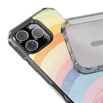 Pastel Rainbow Bands iPhone 16 Pro Case - Impact