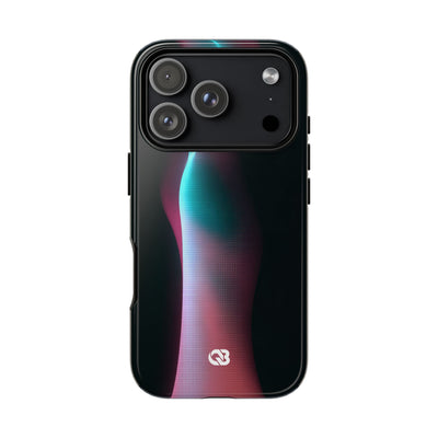 Neon Pixel Flow · Tough Phone Case for iPhone · Black