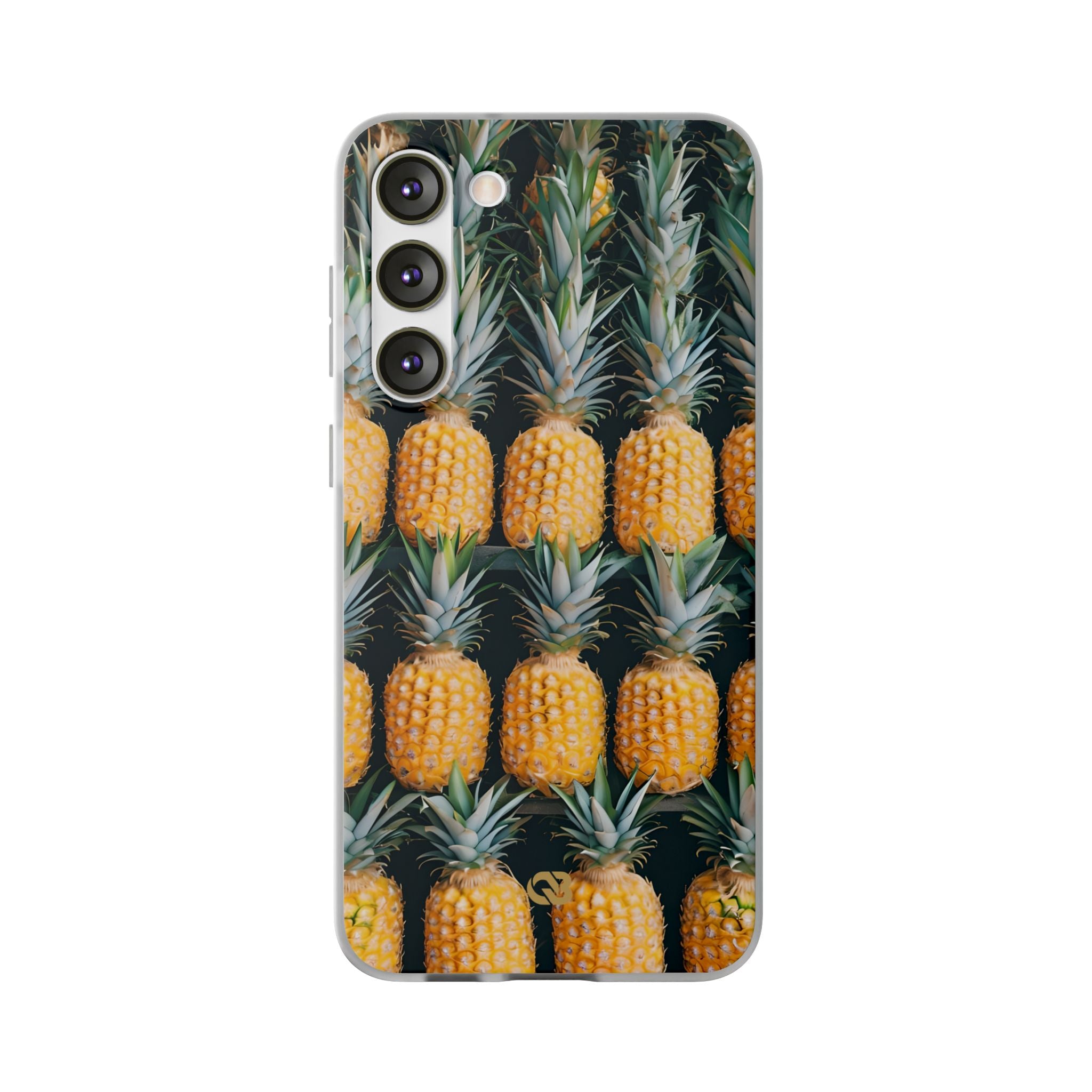 Gilded Pineapple Rows · Soft Phone Case for Samsung