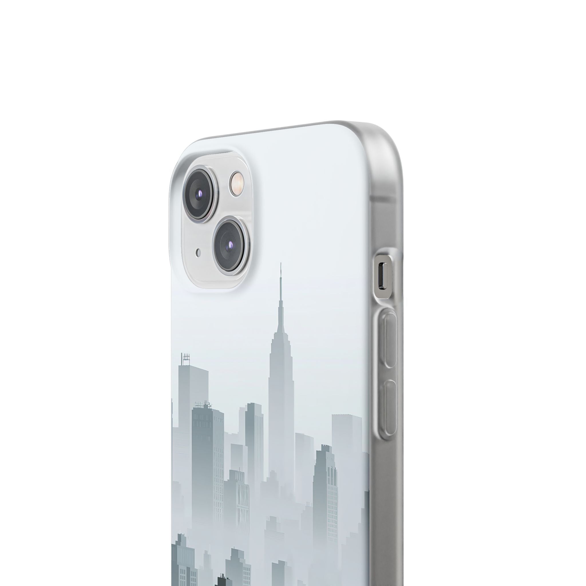 Grey Lite Phone Case for iPhone - Steel Mist Skyline