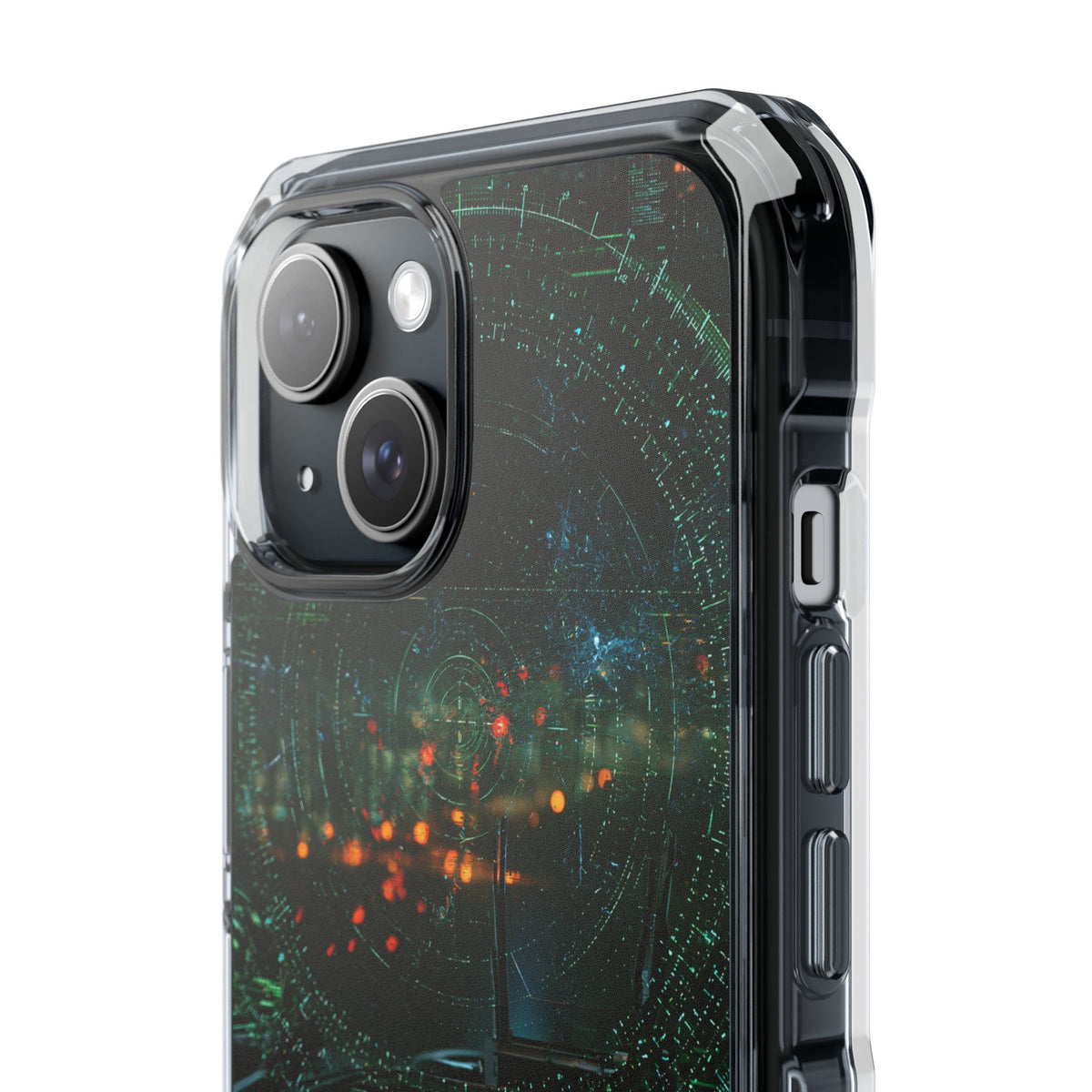 Tactical Avionics HUD · Clear Impact Magnetic Phone Case for iPhone · Green