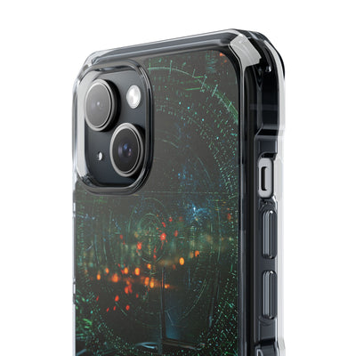 Tactical Avionics HUD · Clear Impact Magnetic Phone Case for iPhone · Green