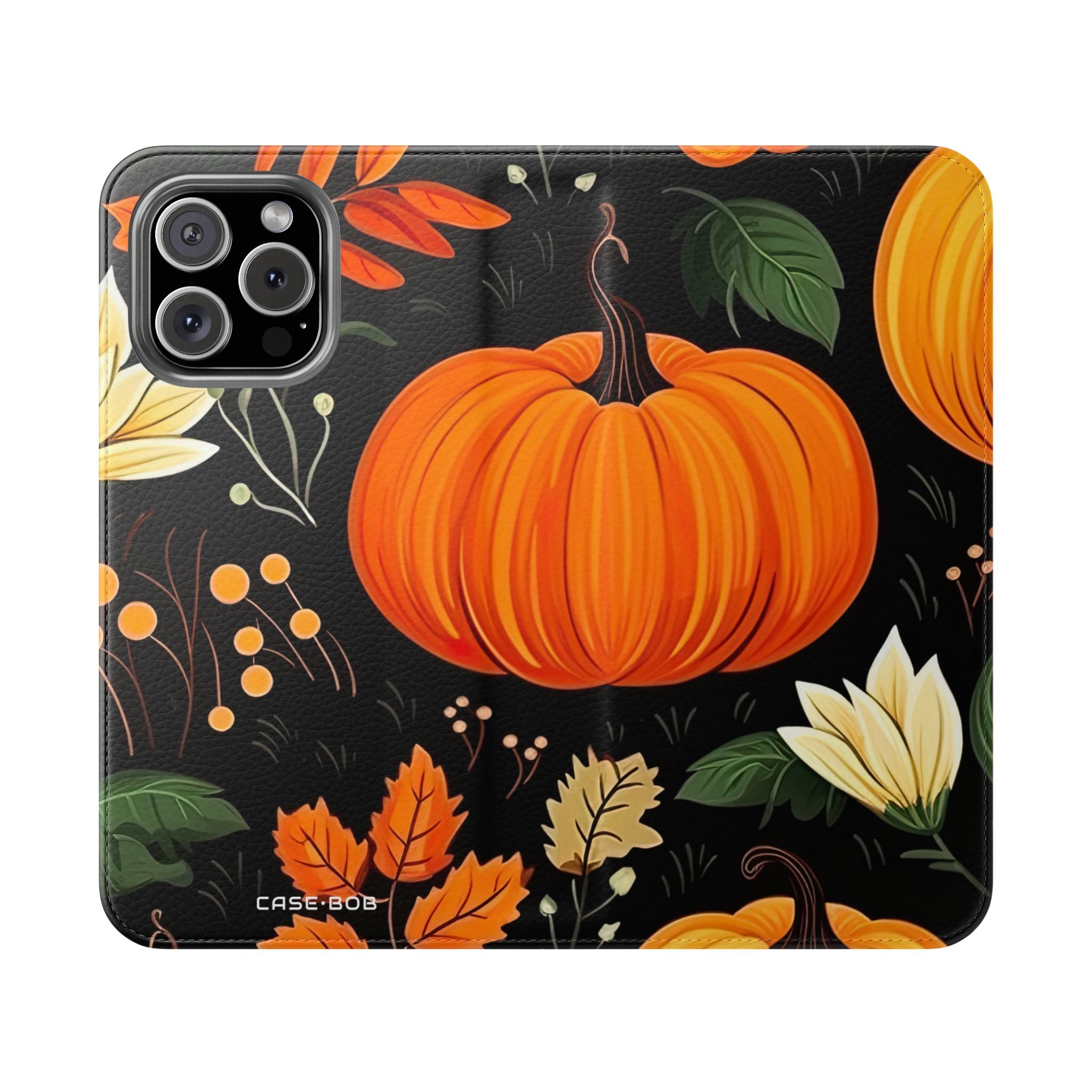 Pumpkin Glow - iPhone 16 Max Case - Wallet