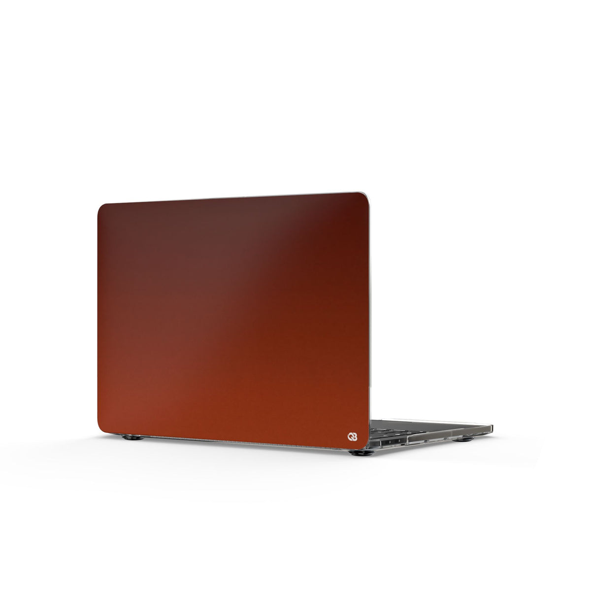 Burnt Amber Spectrum · Clear Hard Case for MacBook · Orange