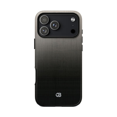 Grey Tough Phone Case for iPhone - Faded Sand Mesh