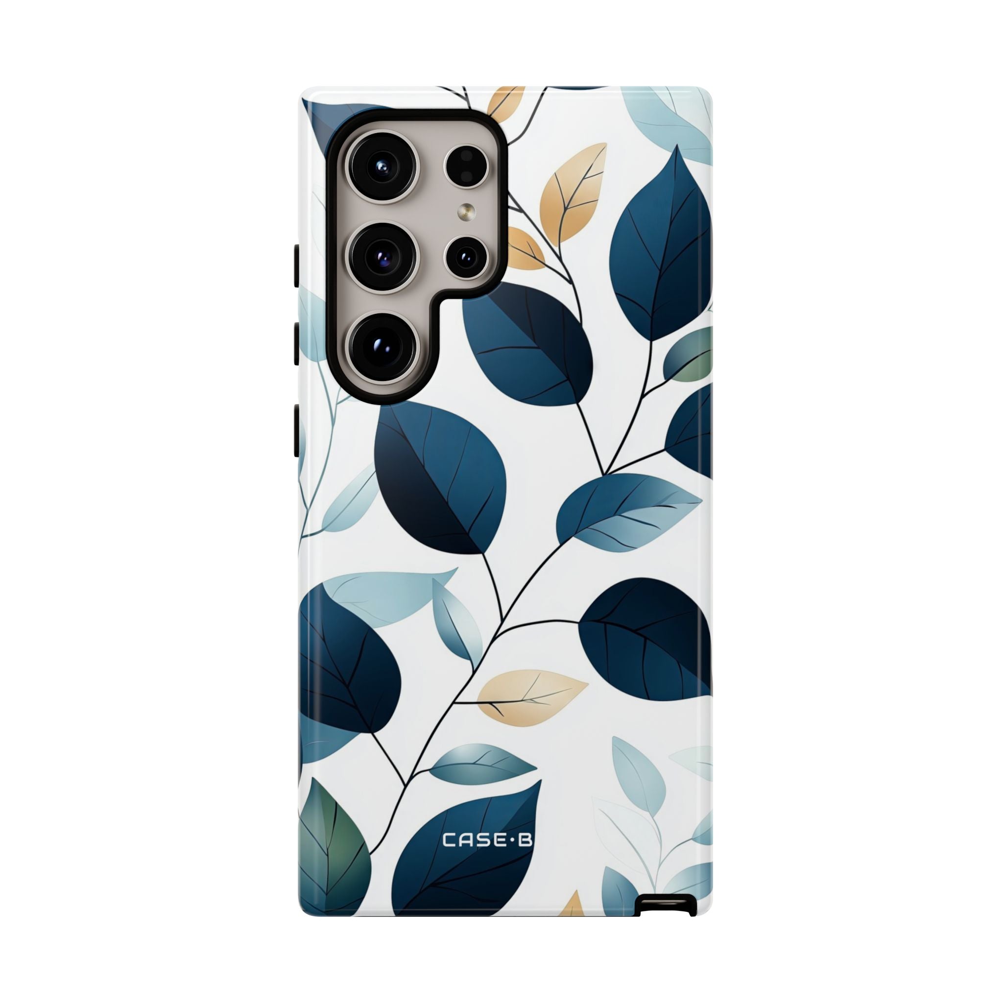 Navy Blattadern Samsung S24 Ultra Case - Tough