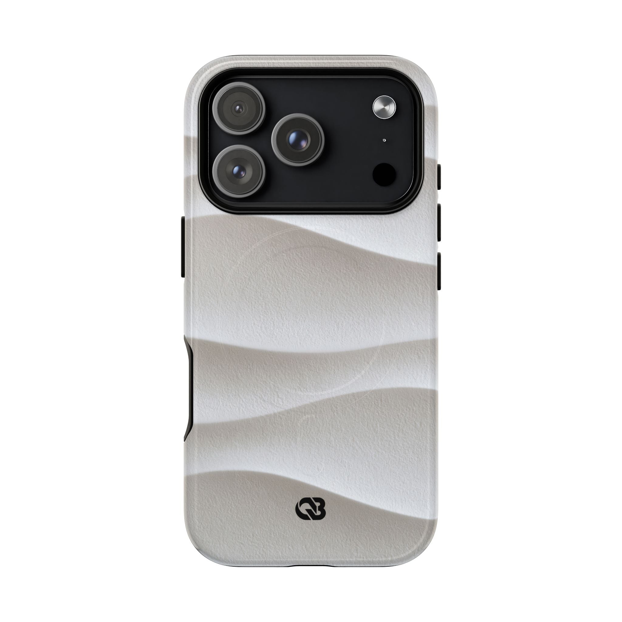 White Tough 2.0 Magsafe Phone Case for iPhone - Arctic Flow Ridges