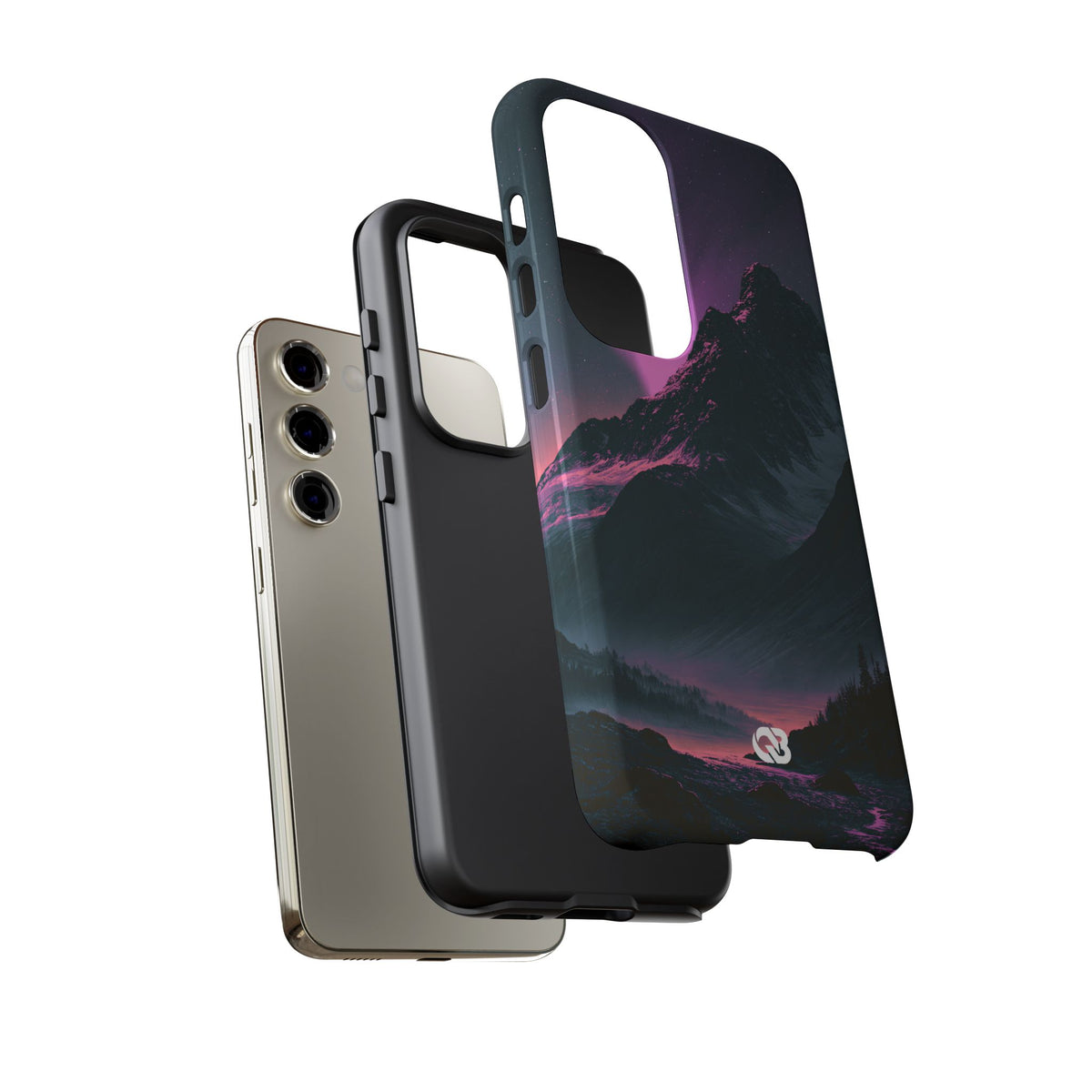 Arctic Aurora Summit · Tough Phone Case for Samsung · Black