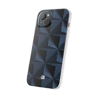 Blue Lite Phone Case for iPhone - Indigo Basalt Facets