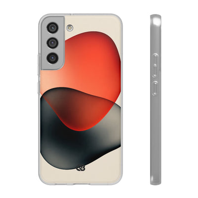 Translucent Crimson Form · Lite Phone Case for Samsung · Red