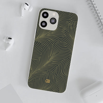 Midnight Palm Frond · Lite Phone Case for iPhone ·  Green
