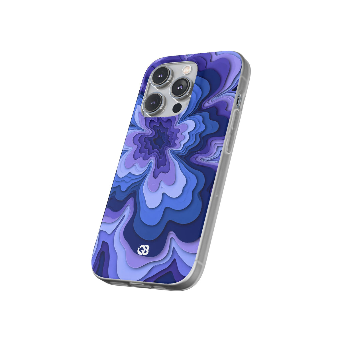 Periwinkle Strata Bloom · Lite Phone Case for iPhone ·  Purple