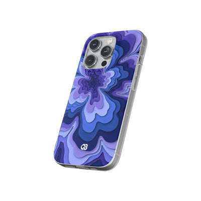Periwinkle Strata Bloom · Lite Phone Case for iPhone ·  Purple