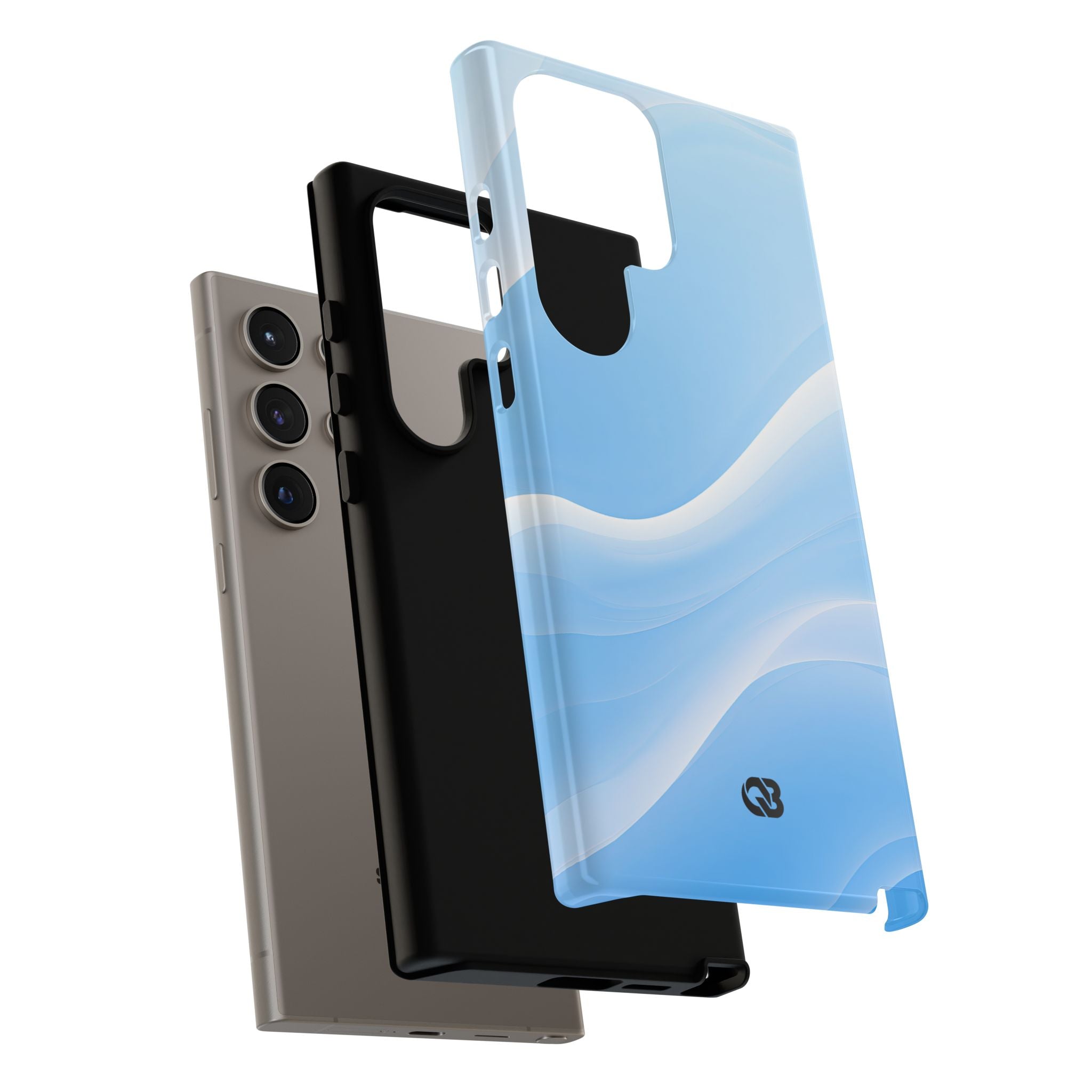Blue Tough Phone Case for Samsung - Glacial Blue Silk