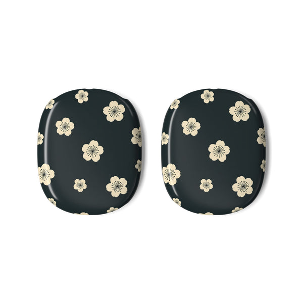 Midnight Sakura Bloom · Hard Case for AirPods Max · Black