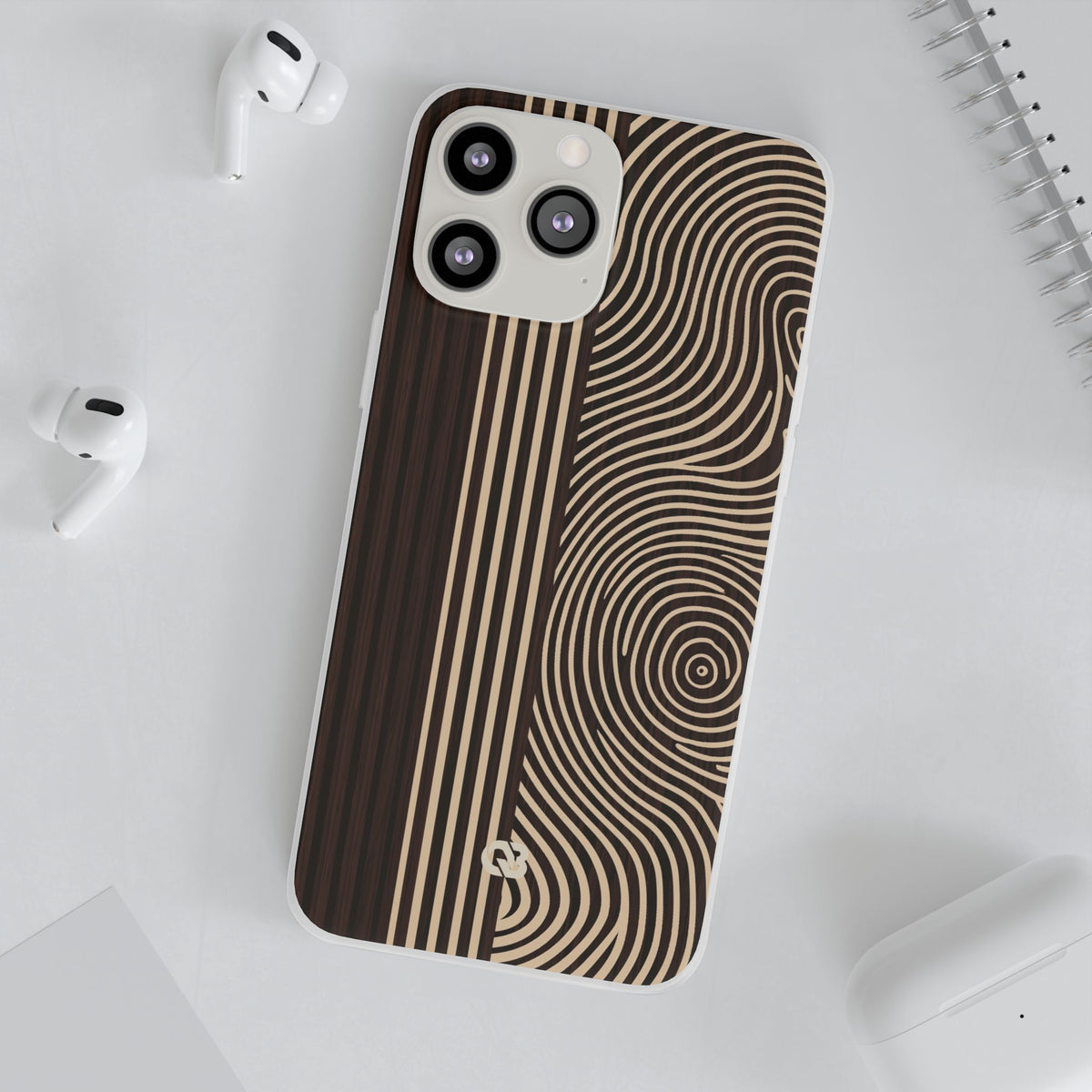 Timber Ring Contour · Lite Phone Case for iPhone ·  Brown