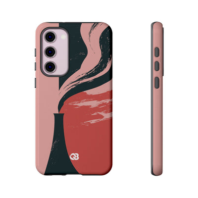 Pink Tough Phone Case for Samsung - Cinder Rose Plume