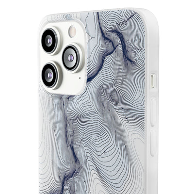 Nordic Ridge Contour · Lite Phone Case for iPhone ·  White