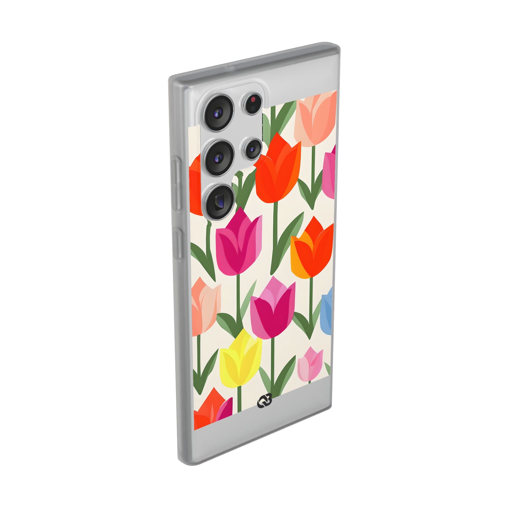 Vibrant Petal Grid · Soft Handyhülle für Samsung