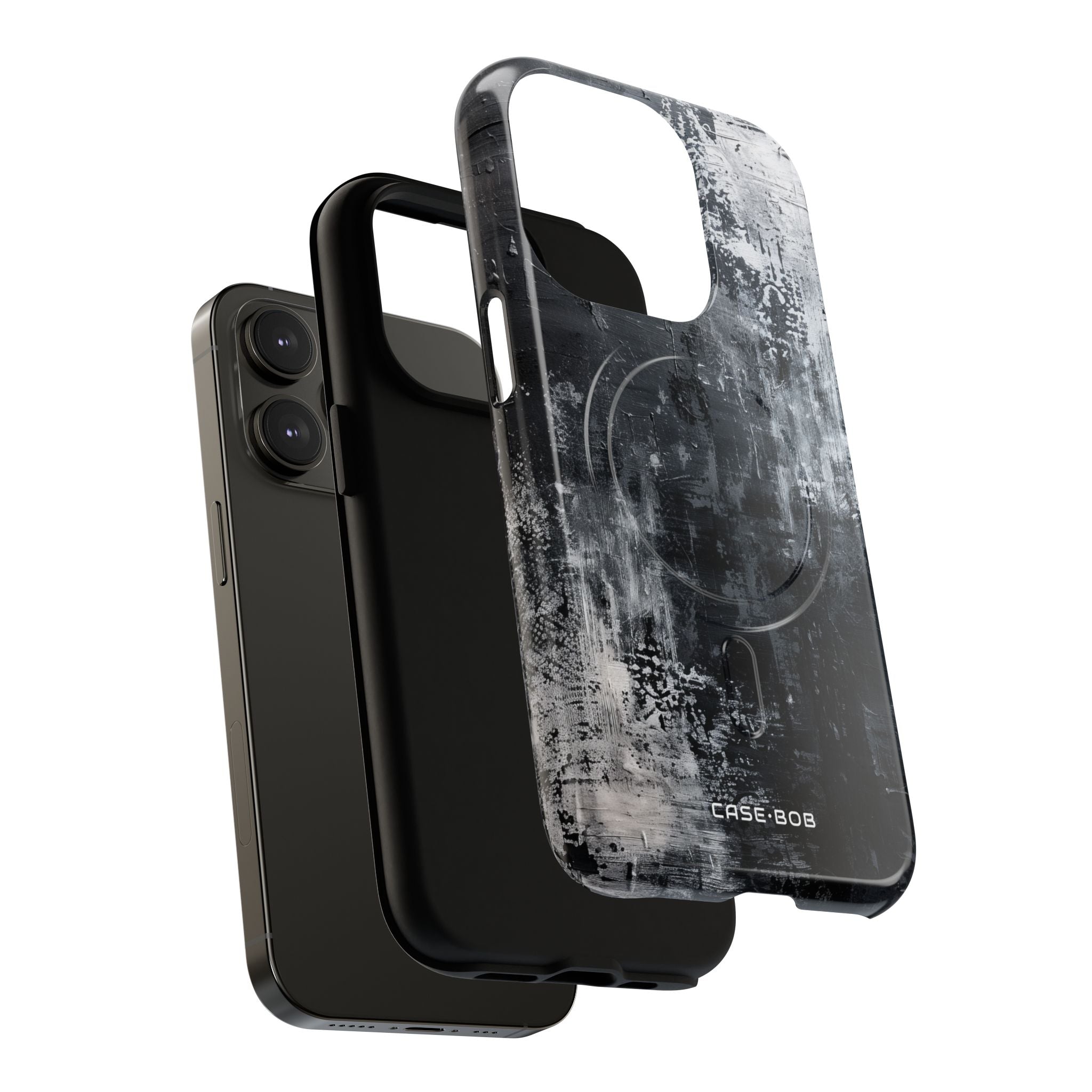 Texturiertes Blackscape iPhone 14 Pro Case - Tough+