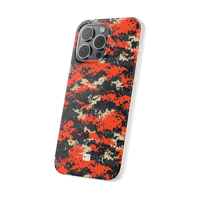 Signal Pixel Camo · Lite Phone Case for iPhone ·  Orange
