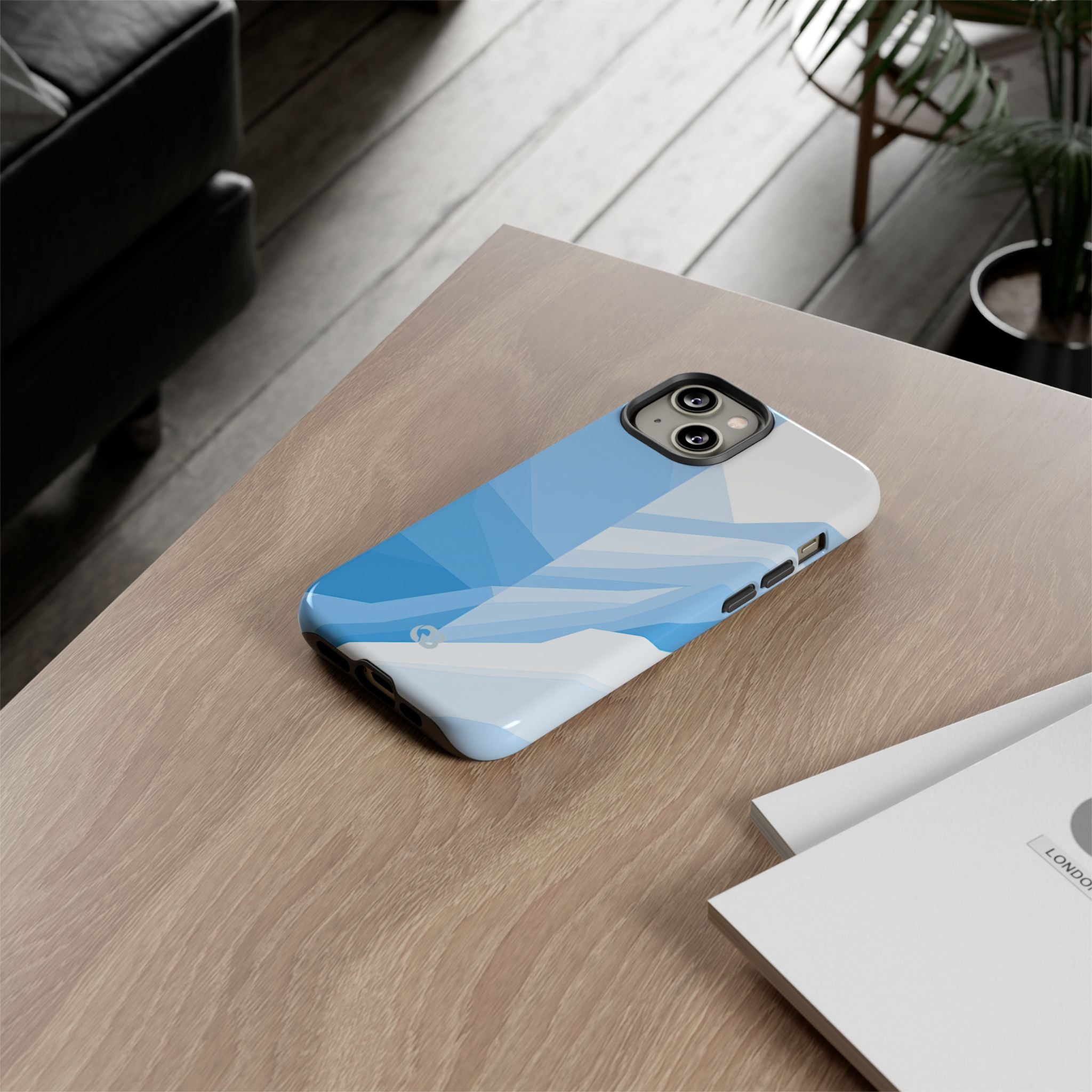 Blue Tough Phone Case for iPhone - Arctic Glacial Ridge