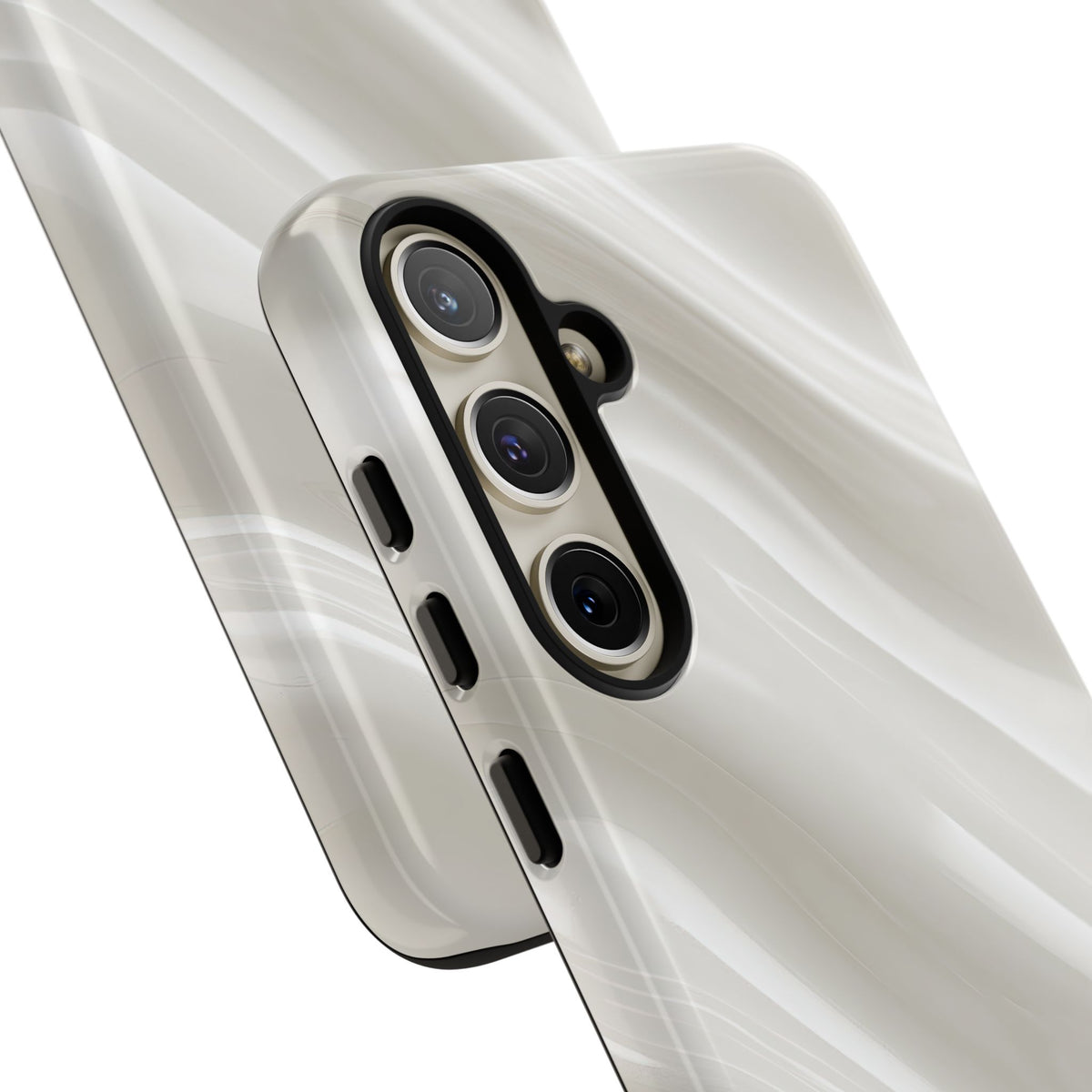 Liquid Enamel Fold · Tough Phone Case for Samsung · White