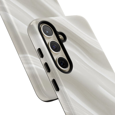 Liquid Enamel Fold · Tough Phone Case for Samsung · White