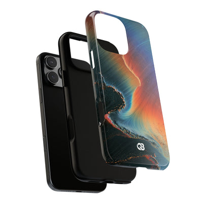 Prismatic Aura Shift · Tough Phone Case for iPhone · Blue