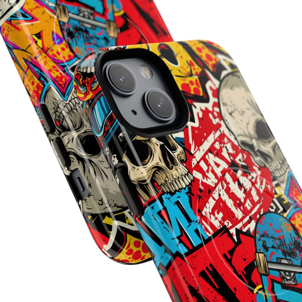 Skate Skull Riot · Tough 2.0 Magnetic Phone Case for iPhone · Red
