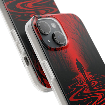 Crimson Shadow Path · Soft Phone Case for iPhone