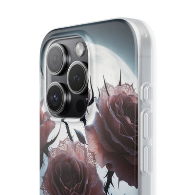 Lunar Lace Petals · Soft Coque de téléphone pour iPhone