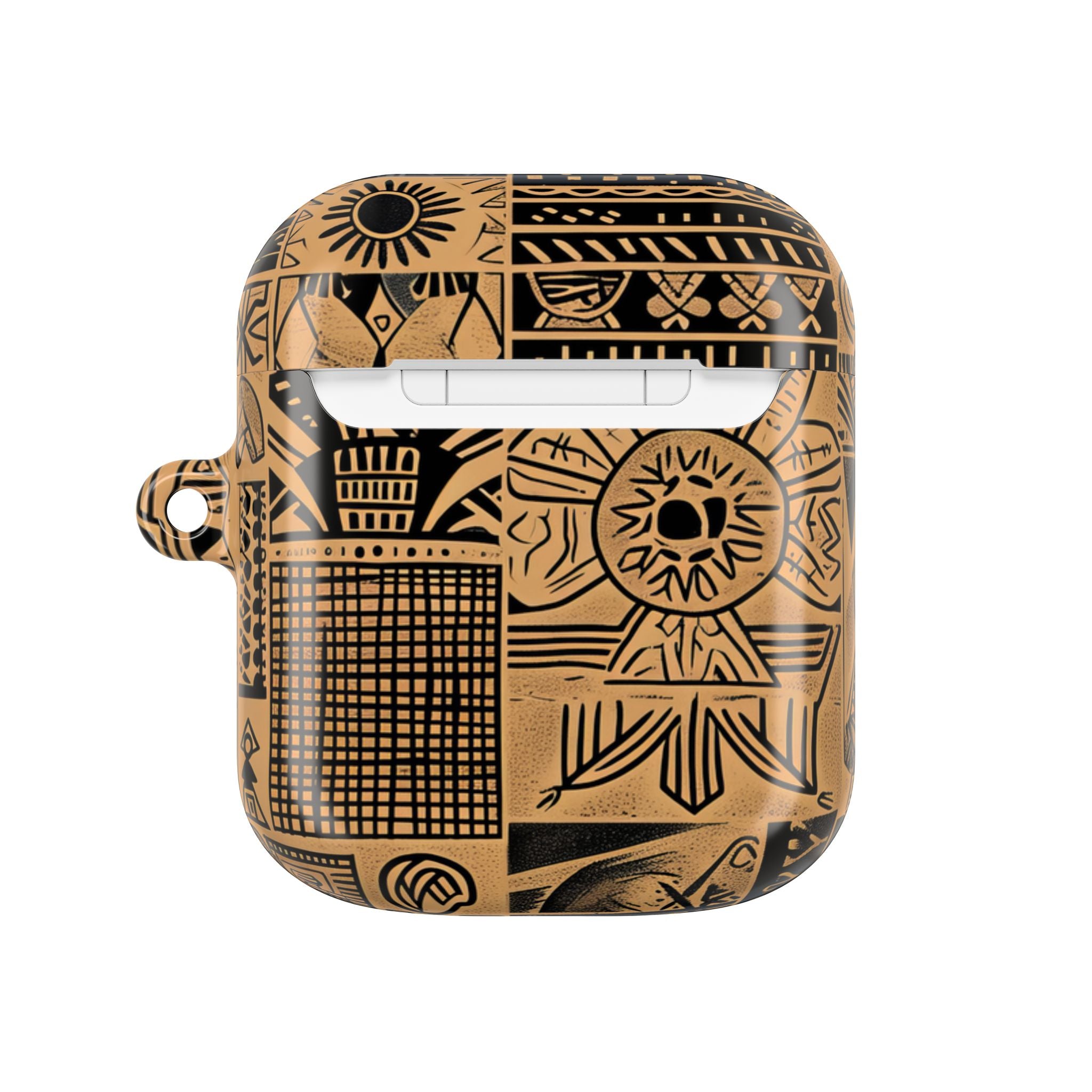 Celestial Faces Brown - AirPods Cover