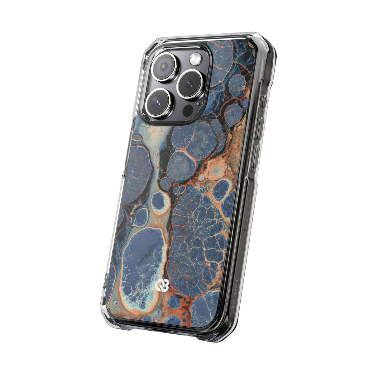 Astral Orb Resonance · Clear Impact Magnetic Phone Case for iPhone · Blue