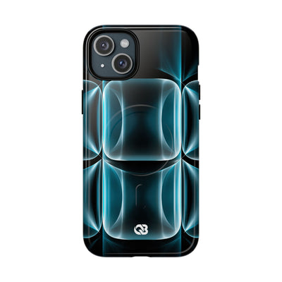 Cyan Core Matrix · Tough 2.0 Magnetic Phone Case for iPhone · Blue