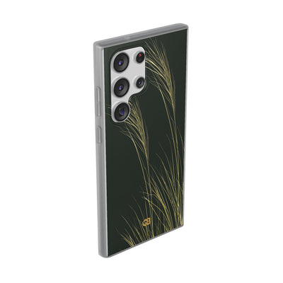 Green Lite Phone Case for Samsung - Midnight Gilded Grass